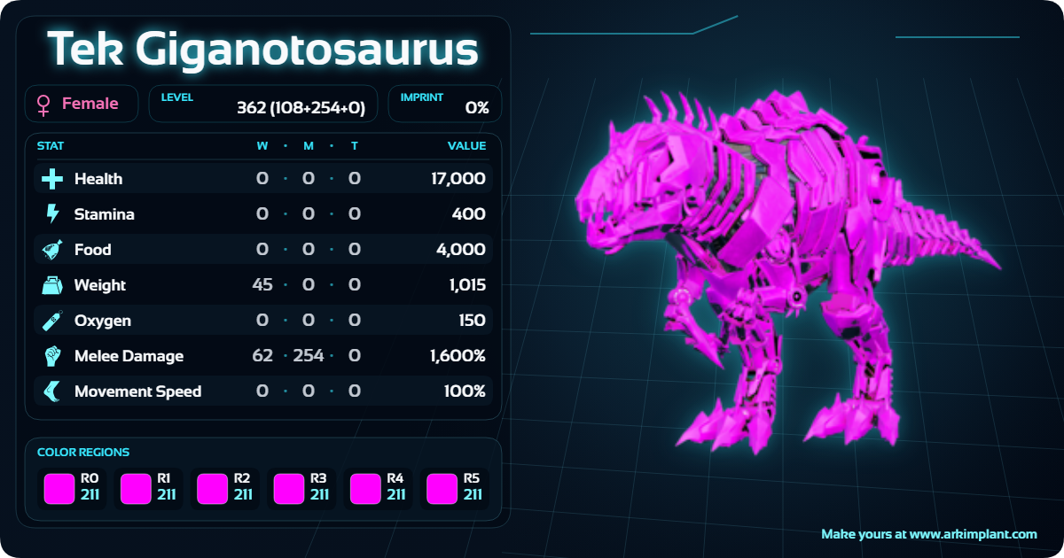 Tex Ggiganotosaurus — Solid 211